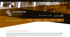 Desktop Screenshot of galvanisationquebec.com